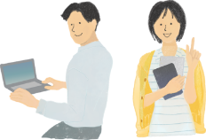 分析・結果重視型　イラスト